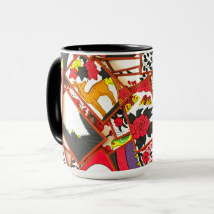 Japanese Playing Cards Illustration (Various) Mug