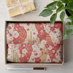 Japanese Plum Blossom Tissue Paper
