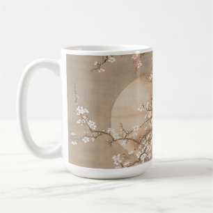 Japanese plum blossoms in moonlight by Sō Shizan Coffee Mug