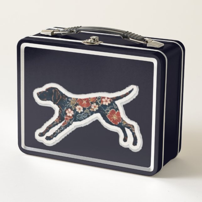 Japanese Pointer  Metal Lunch Box (Front)
