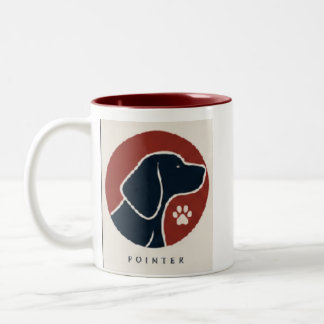 Japanese pointer Two-Tone coffee mug