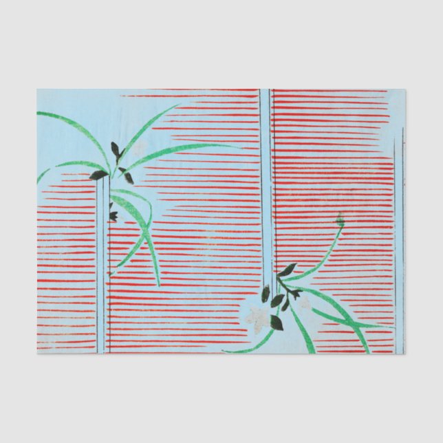JAPANESE PRINT PATTERN TISSUE PAPER IN LIGHT BLUE (Front)
