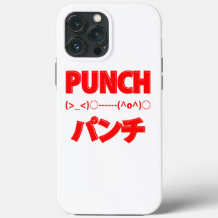 Japanese Punch Emoticons iPhone 13 Pro Max Case