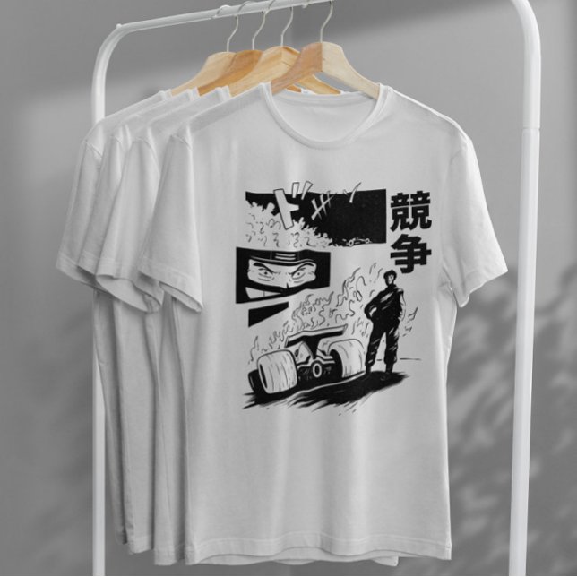 Japanese Racing Car Comic  T-Shirt (Creator Uploaded)