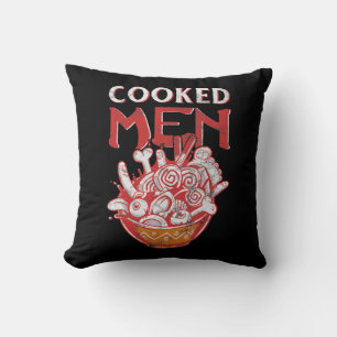 Japanese Ramen Food Pun Humour Cooked Gift Cushion