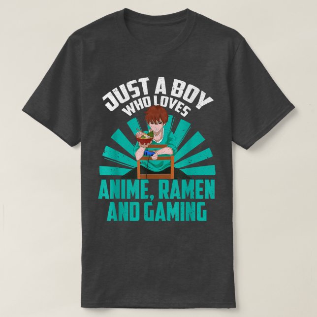 Japanese Ramen Gaming Otaku Kawaii Gamer Boys Kawa T-Shirt (Design Front)