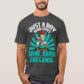 Japanese Ramen Gaming Otaku Kawaii Gamer Boys Kawa T-Shirt