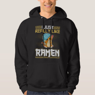Japanese Ramen Noodles Kawaii Anime Cat Hoodie