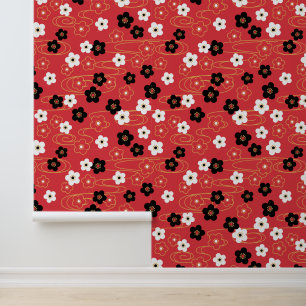 Japanese Red Sakura Cherry Blossom Flowers Wallpaper