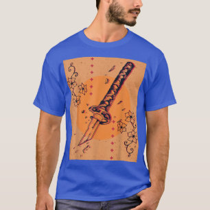 Japanese Retro Broken Samurai Sword Japan  T-Shirt