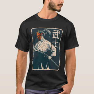 Japanese Retro Japan Samurai Japanese Geisha Artw T-Shirt