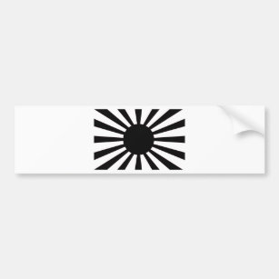 Japanese Rising Sun Flag Bumper Sticker