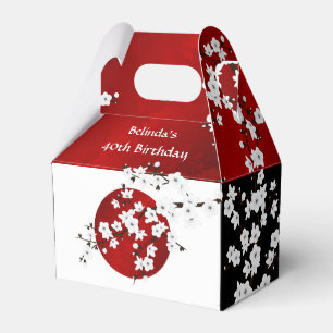 Japanese Rising Sun   Thank You  Birthday Favour Box