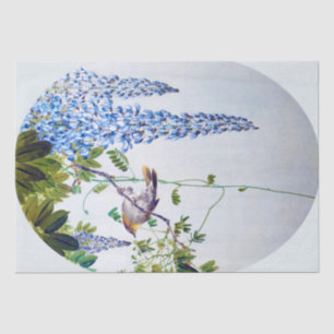 Japanese Robin in Wisteria, Watanabe Seitei Tissue Paper