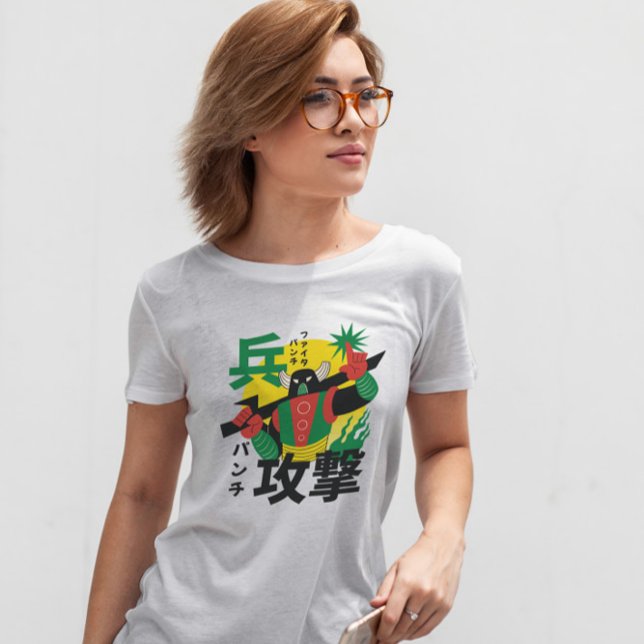 Japanese Robot Character Hero T-Shirt (Creator Uploaded)
