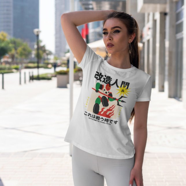 Japanese Robot Warrior Flat T-Shirt (Creator Uploaded)