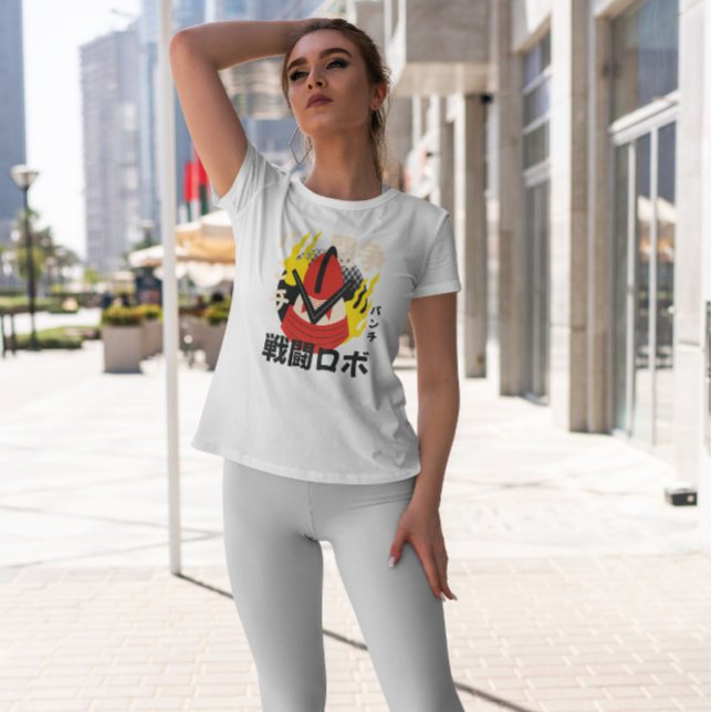 Japanese Robot With Fire T-Shirt (Creator Uploaded)