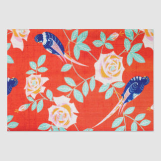 Japanese Rose Flower Design Tissue Paper