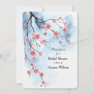 Japanese Sakura Blossoms Branch Blue sky Announcement
