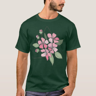 Japanese Sakura Cherry Blossom Flower Pink Spring  T-Shirt
