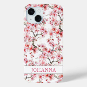 Japanese Sakura Cherry Blossoms  iPhone 15 Case