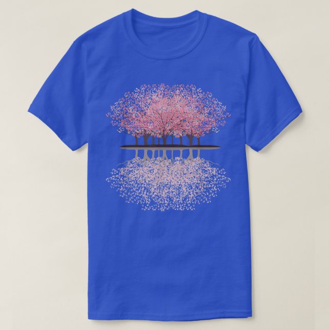 Japanese Sakura Cherry Blossoms Pastel  T-Shirt (Design Front)