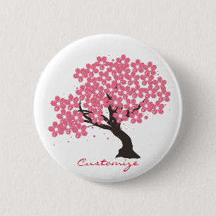 Japanese Sakura Cherry Blossoms Thunder_Cove 6 Cm Round Badge