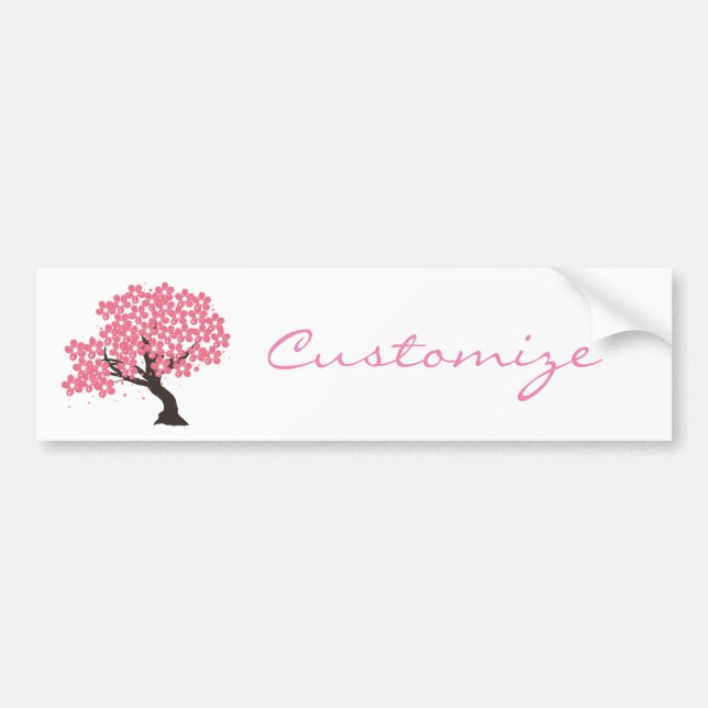 Japanese Sakura Cherry Blossoms Thunder_Cove Bumper Sticker (Front)