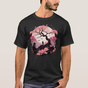 Japanese Sakura Garden Geisha Mount Fuji Cherry Bl T-Shirt