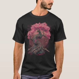 Japanese Sakura Garden Geisha Mount Fuji Cherry Bl T-Shirt