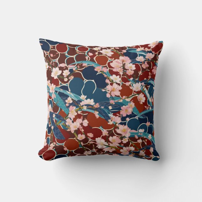 japanese Sakura-koi-Asnoha- Cushion (Front)