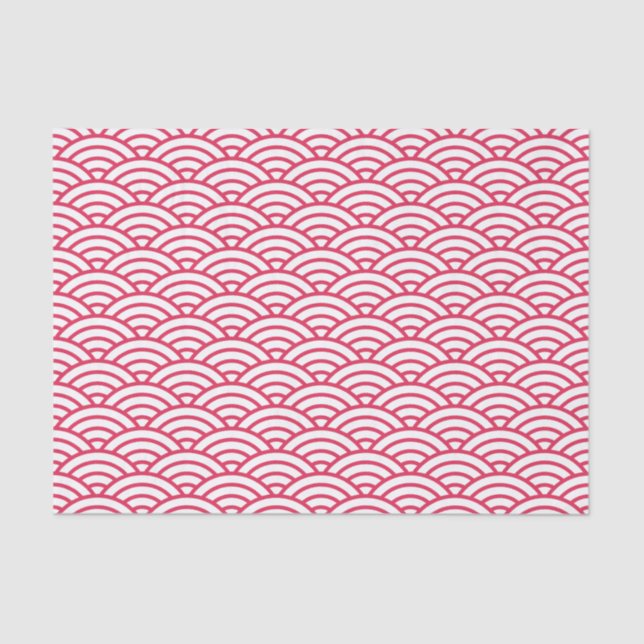 Japanese Sakura Koinobori Fish Scale Pattern Tissue Paper (Front)