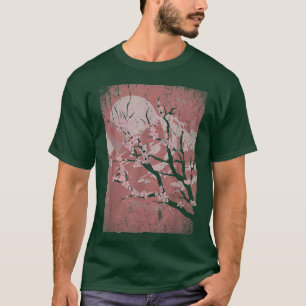 Japanese Sakura Mountain Sunset Japan Floral Cherr T-Shirt