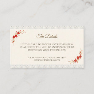 Japanese Sakura Shippo Details Card