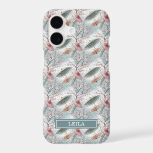Japanese Sakura Umbrella Pattern Monogrammed