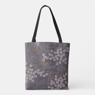 Japanese Sakuragawa Tote Bag Meiji Era Cherry Bl