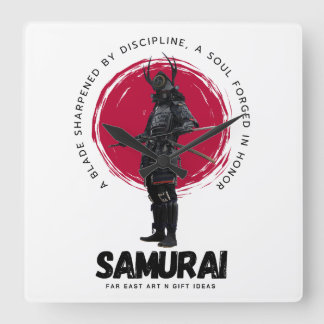 Japanese Samarai Wall Clock 