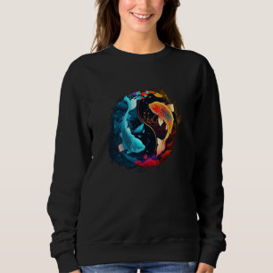 Japanese Samurai Aesthetic Koi Fish  4 Sweatshirt