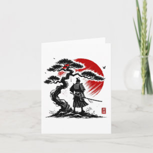 Japanese Samurai Aikido Tree Of Life Peace Art Of  Card