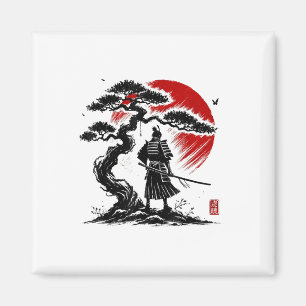 Japanese Samurai Aikido Tree Of Life Peace Art Of Magnet
