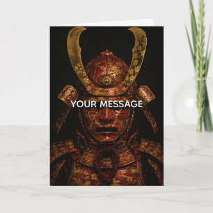 Japanese Samurai Armor Kintsugi Art Personalized C Card
