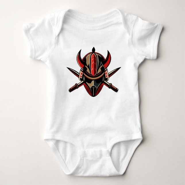 Japanese Samurai Baby Bodysuit (Front)