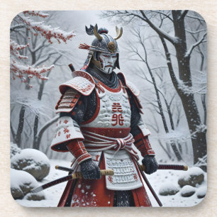 Japanese Samurai beverage coaster
