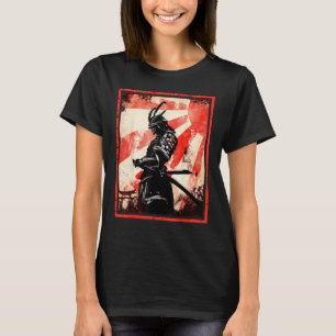 Japanese Samurai Bushido Ronin Rising Sun Katana S T-Shirt