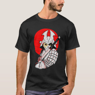 Japanese Samurai Cat Katana Japanese Bobtail Cat A T-Shirt
