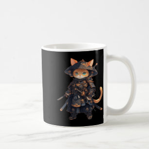 Japanese Samurai Cat Kawaii Ninja Cat Neko Coffee Mug