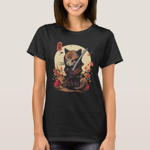 Japanese Samurai Cat Tattoo, Ninja Cat 1 T-Shirt