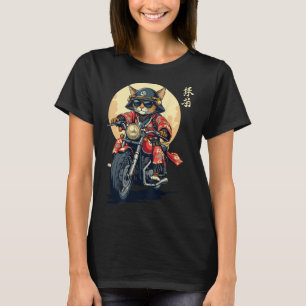 Japanese Samurai Cat Warrior Cat Tattoo Kawaii Nin T-Shirt