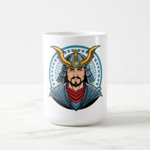 Japanese samurai coffee mug
