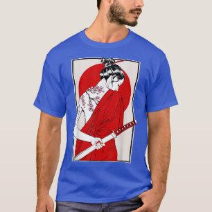 Japanese Samurai Culture Scenery Vintage Sakura Ch T-Shirt